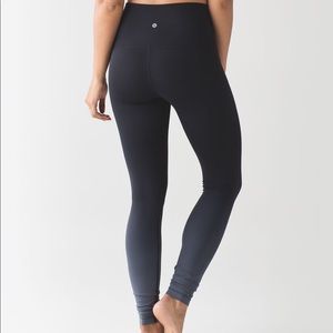 Lululemon Wunder Under Pant (Hi-Rise) (Ombre) Black
